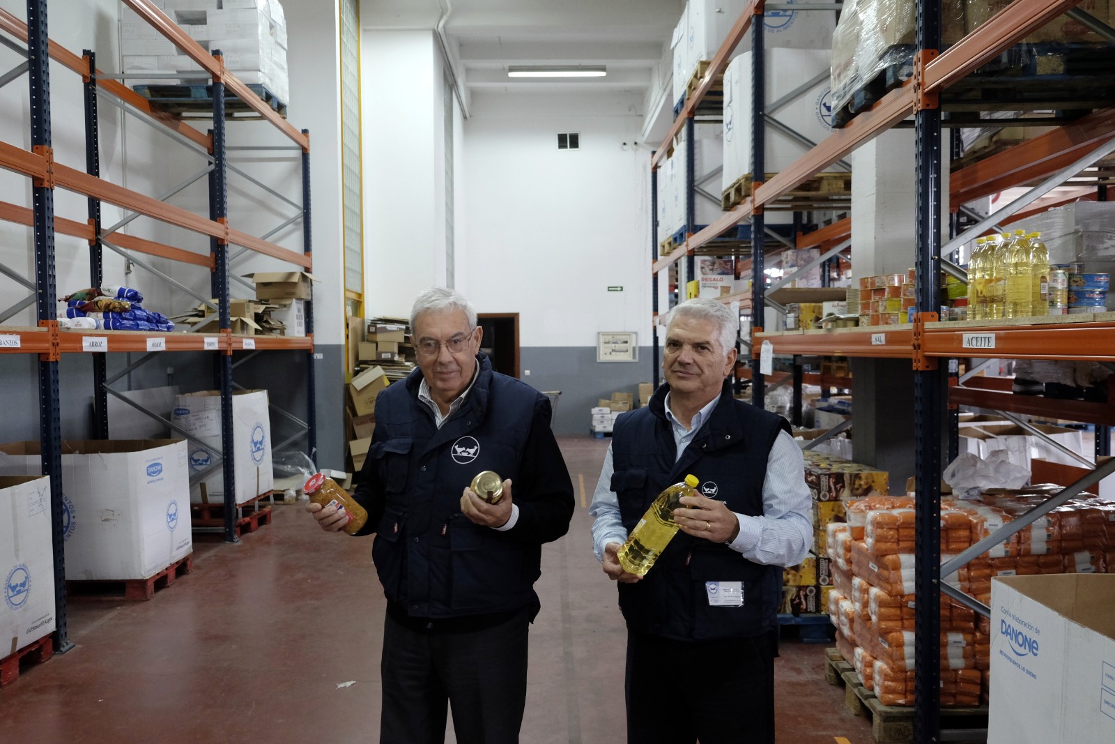 Pedro Pereira e Iván Martínez, presidente y vicepresidente Banco Alimentos Vigo